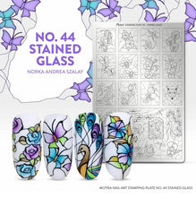 Carregar imagem no visualizador da galeria, Placa Moyra 44 Stained Glass