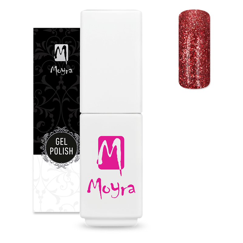 Verniz Gel Moyra Mini Gel Polish Diamond Collection 606 Red