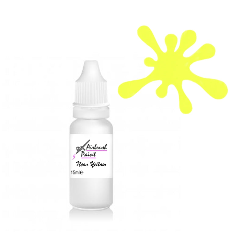 Tinta Aerografia Neon Yellow 15ml