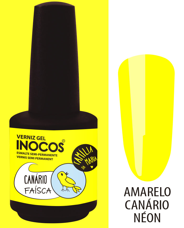 Verniz Gel Canário Faísca 15ml