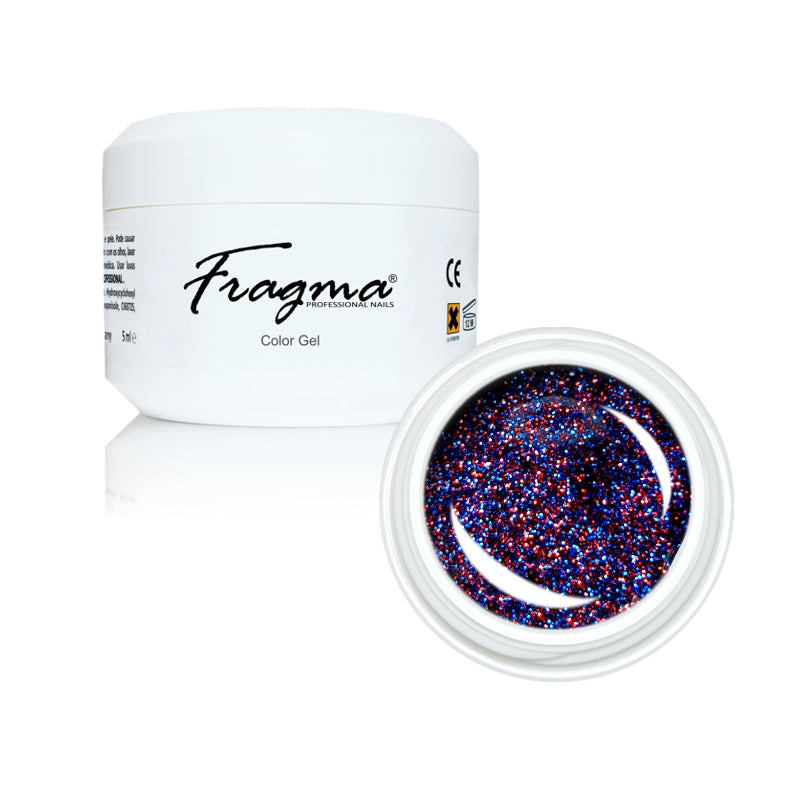 FRAGMA® Color Gel Glitter Red Blue 5ml