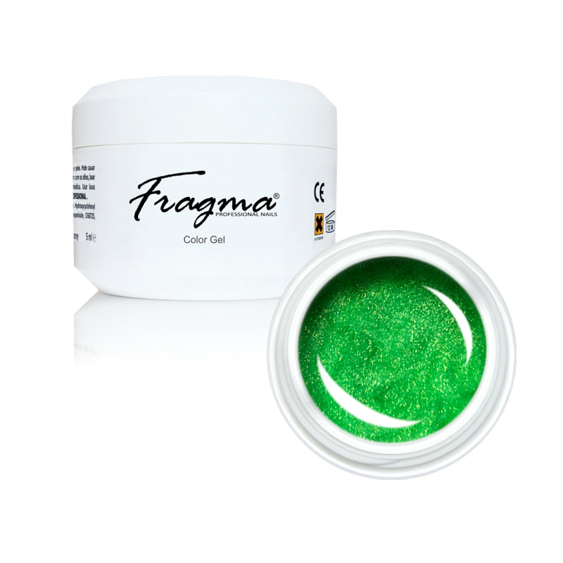 FRAGMA® Color Gel Neon Glitter Green 5ml