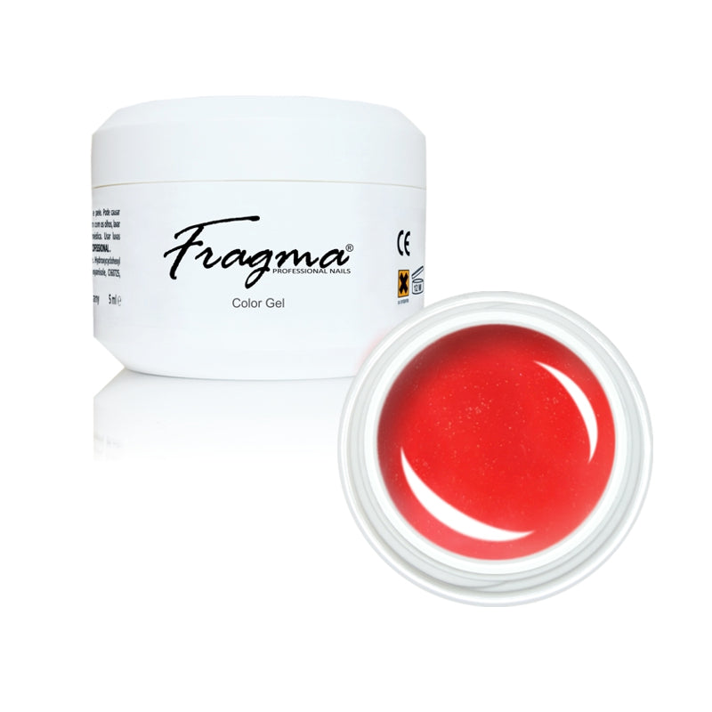 FRAGMA® Color Gel Neon Glitter Red 5ml