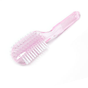 Escova Dupla de Unhas  - Rosa Claro