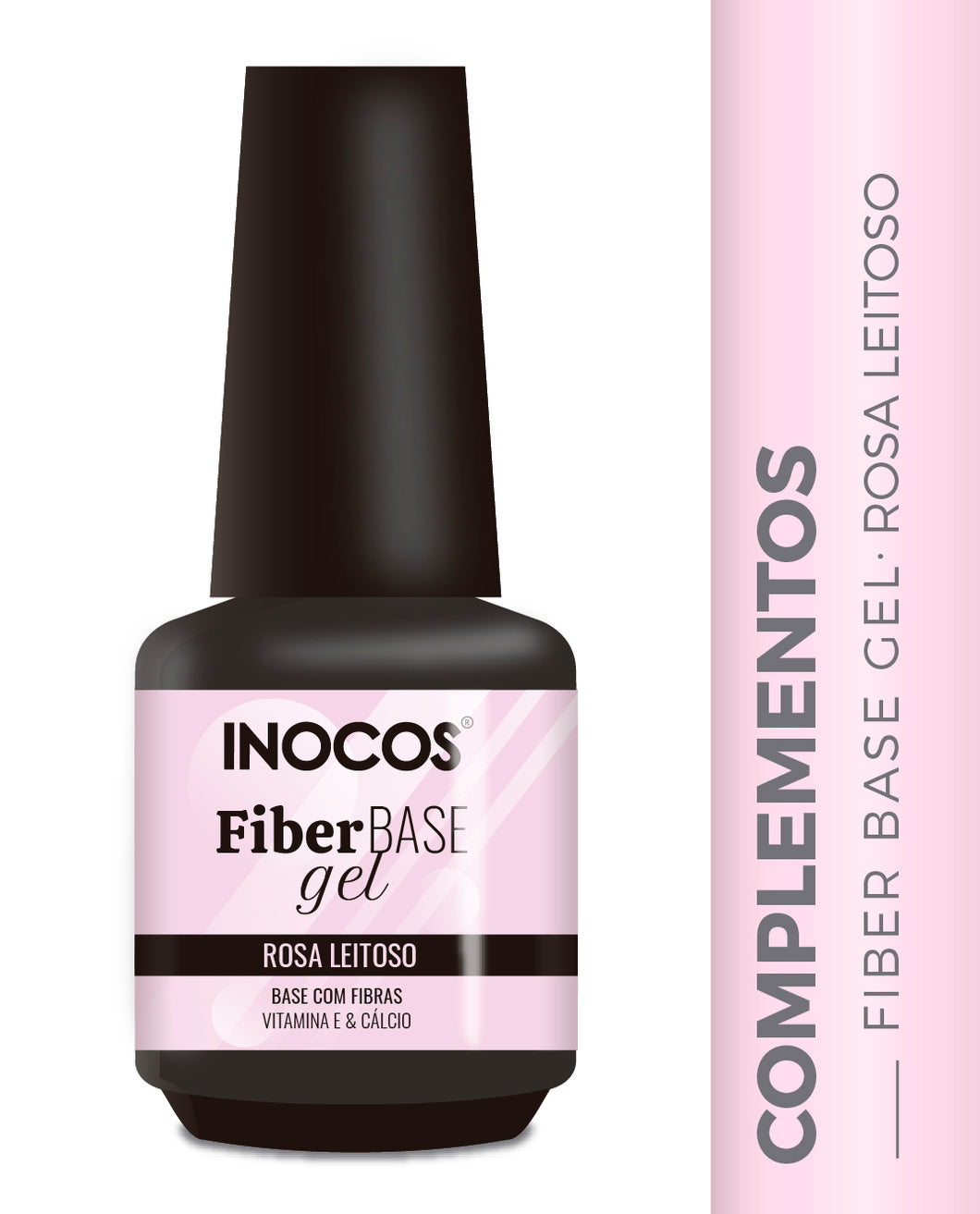 Fiber Base Gel Inocos Rosa Leitoso 15ml