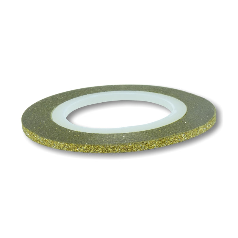 Fita Autocolante com Glitter - Dourada