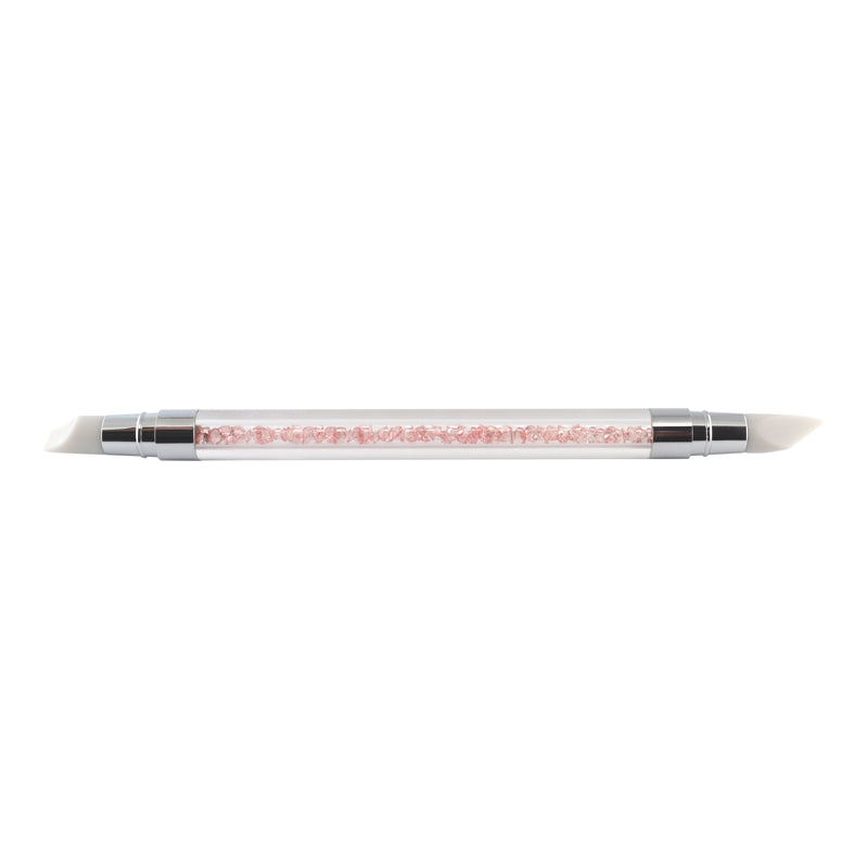 Pincel Duplo de Silicone Crystal Modelo 2
