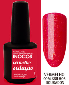 Verniz Gel Vermelho Sedução 15ml