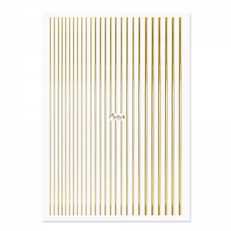 Autocolante Moyra Nail Art Stripes nº1 Fita Dourada
